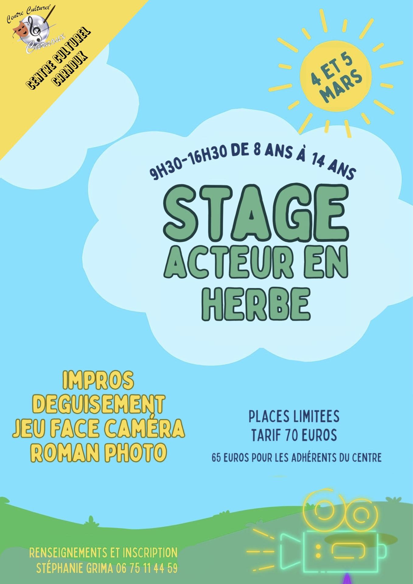 Affiche stage steph