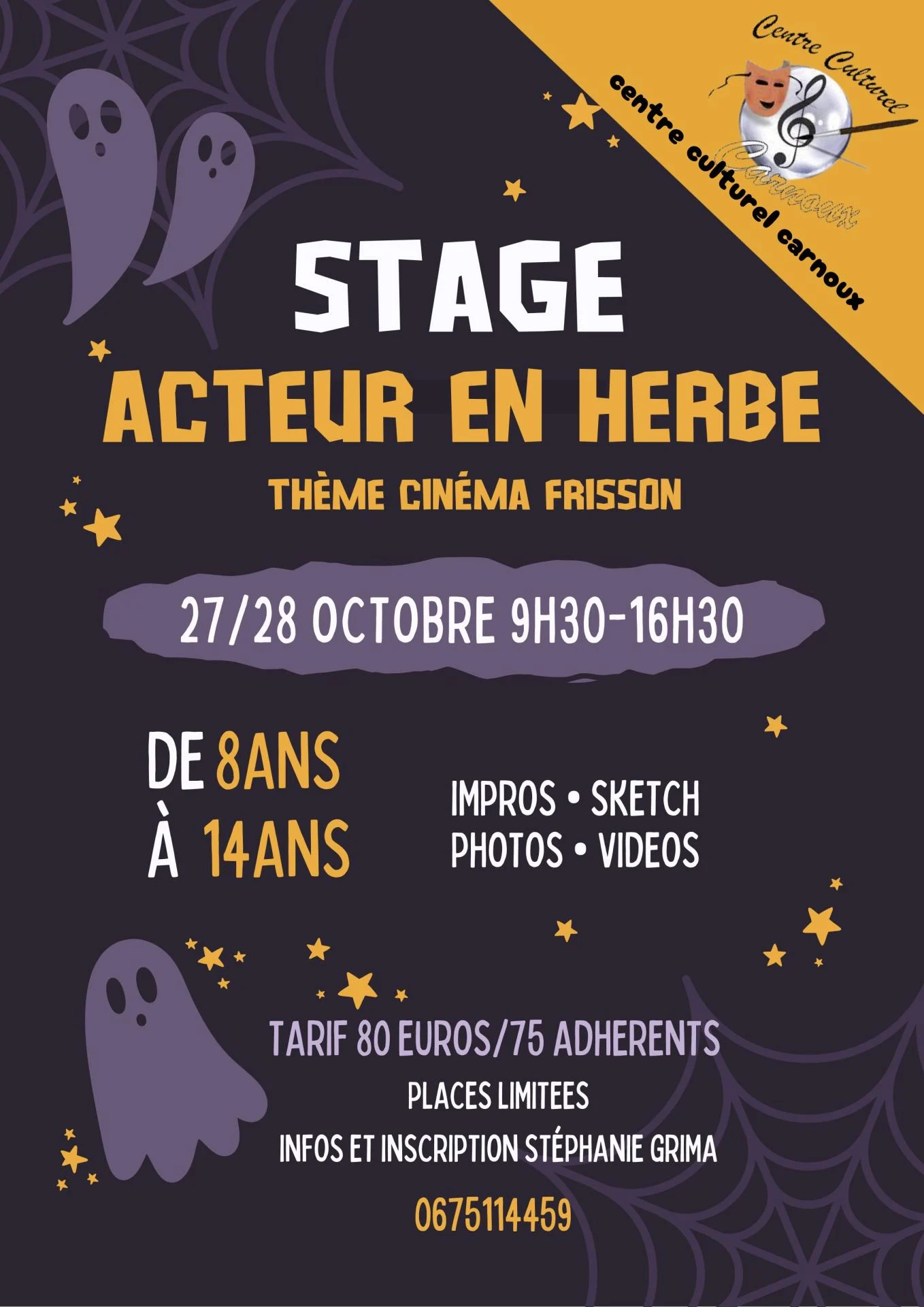 Acteur en herbe octobre